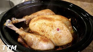 In this easy cooking video, i cook a whole turkey my crock pot, or
slow cooker. seasoned the turkey, inside and out, with kinder's mild
bbq rub, the...