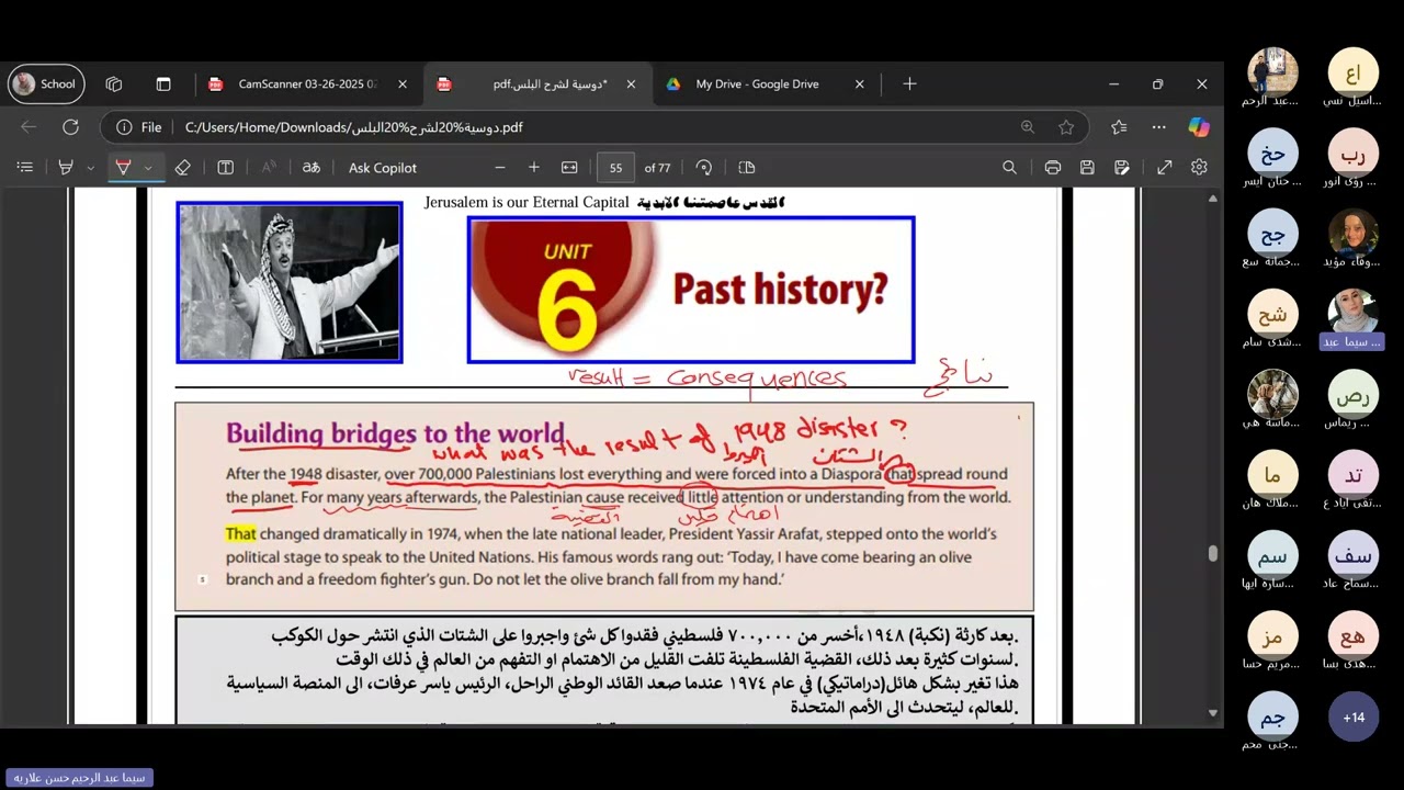 الوحدة السادسة الدرس الثالث بلس