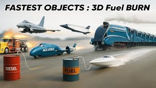 "🚀 Fastest Vehicles Fuel Consumption in Real-Time | 3D Simulation Showcase #Vehicles #Simulation"