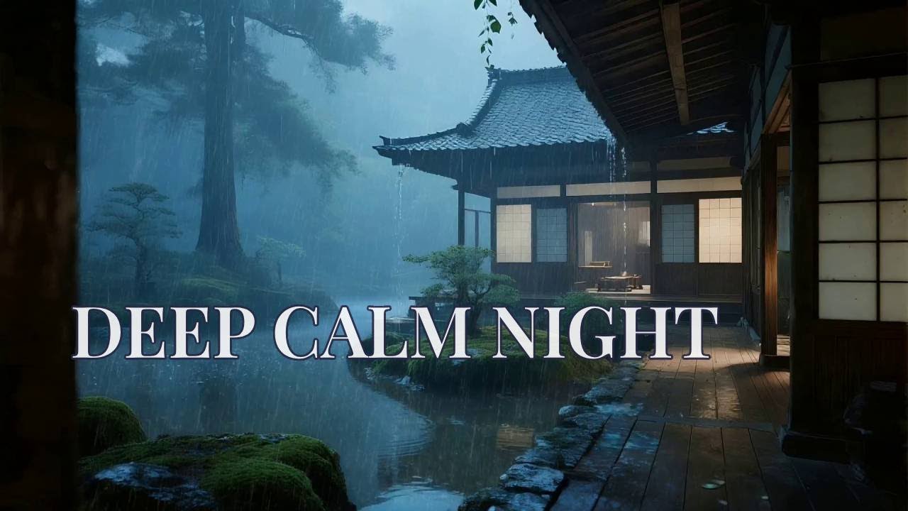 🔴 Relaxing Rain Sounds at a Japanese Riverside Tea House for Deep Focus & Stress Recovery ☕🌧️