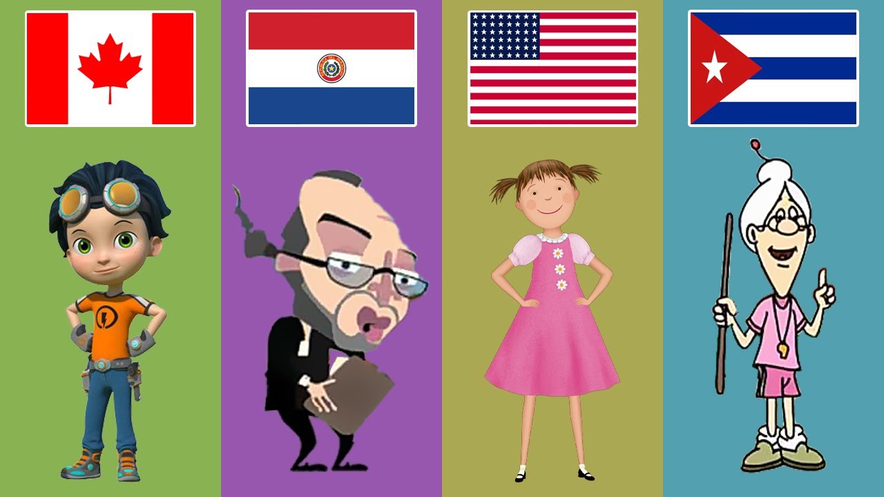 popular cartoons from different countries : part 38 - YouTube