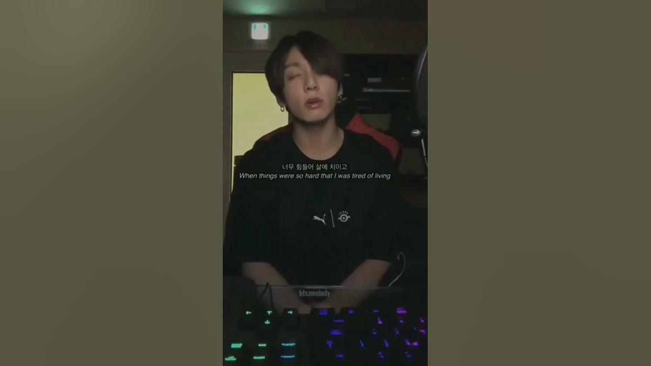 the pain I can hear in his voice  💔.  #decalcomania #jungkook #jk #bts #viral