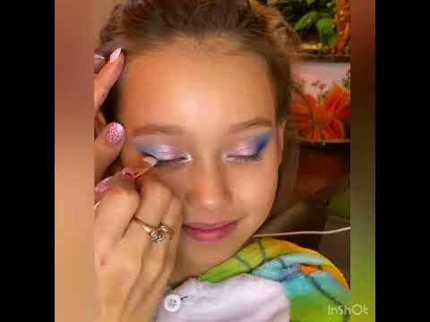 Детский креативный макияж. Видео создания макияжа. - YouTube
