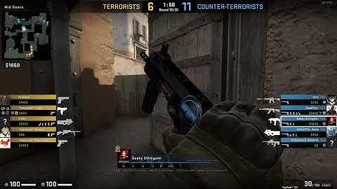 CSGO | Quad Kill | High Mid Rush with MP7!