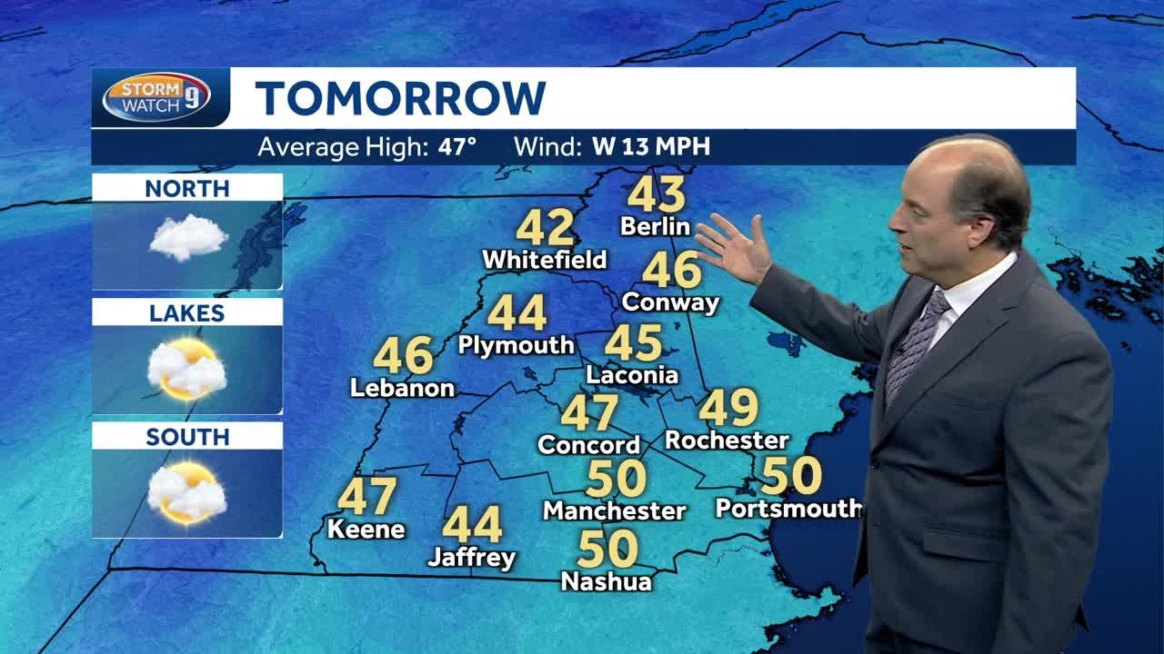 NH weather: Snow, rain make for slick roads across the state - YouTube