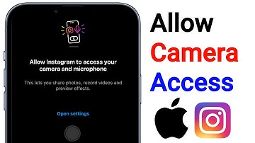 How to Allow Camera Access On Instagram On iPhone | Allow Instagram Camera And Microphone  Access