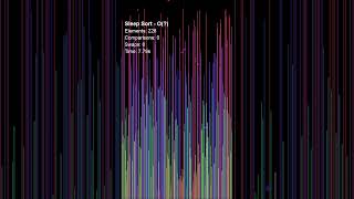 Sleep Sort — rainbow colorful unconventional O(max) #algorithm #asmr #asmrsounds  #soundeffects