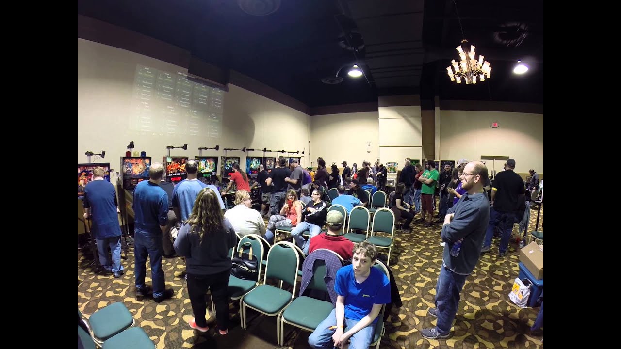 2014 Louisville Arcade Expo Pinball Tournament Area YouTube