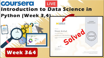 Introduction to Data Science in Python | Week 3 &4 | Coursera