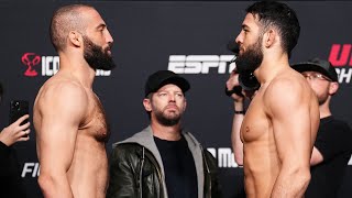UFC Vegas 85: Weigh-In Faceoffs