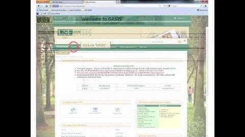 USF OASIS Tutorial for Transfer Students