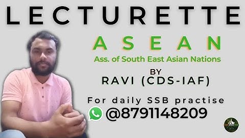 SSB Lecturette Topic | ASEAN |#265 |Daily Lecturette Practice|SSB INTERVIEW