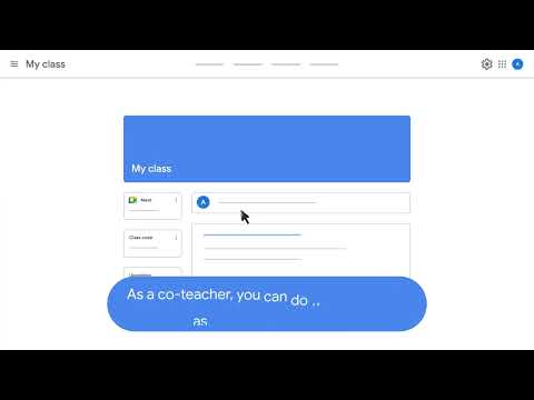Join or leave Google Classroom as a co-teacher (web)