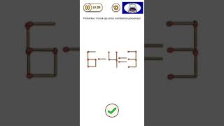 Brain Find Level 25 Pindahkan 1 korek api Untuk Membentuk Persamaan screenshot 4