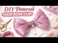 How to Make Hair Bow Clip at Home 💗 | Easy DIY Hair Accessories Tutorial for Beginners