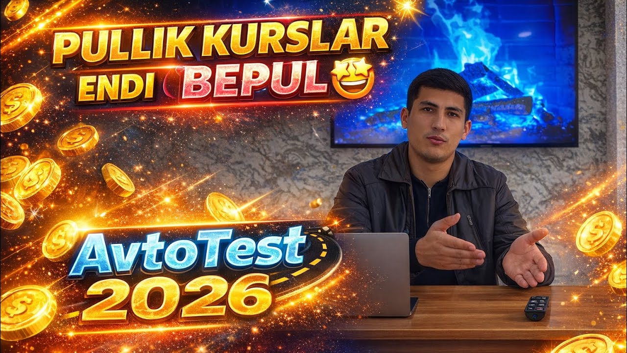 🚨 Avtotestni yiqilmay topshirmoqchimisiz? | Pullik kurslar ENDI BEPUL 😱 AvtoTest 2026