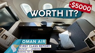 OMAN AIR First Class 787-9 🇴🇲⇢🇬🇧【4K Trip Report Muscat to London】Is First Class Worth It?! screenshot 4