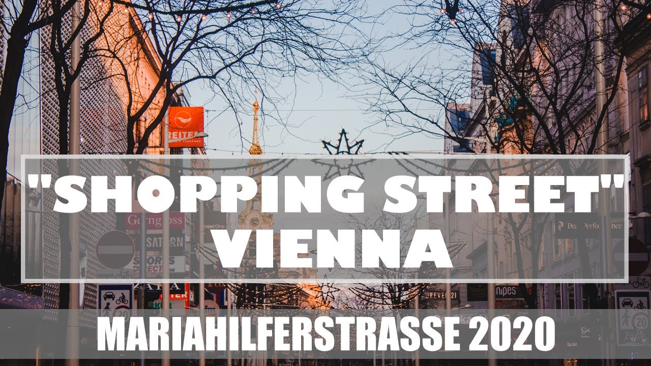 Walking tour  4k Vienna -  Shopping Street Mariahilfer Straße