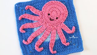 Crochet Octopus - Under the Sea CAL Square 5