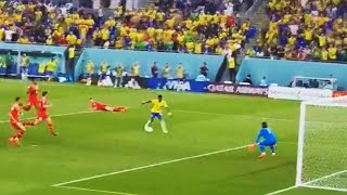 Gol de Vinicius desde la Grada    Brasil - Suiza