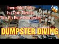 ♻️Increible Todo Esto en un solo Dumpster/LO QUE TIRAN EN USA 🇺🇸/DUMPSTER DIVING