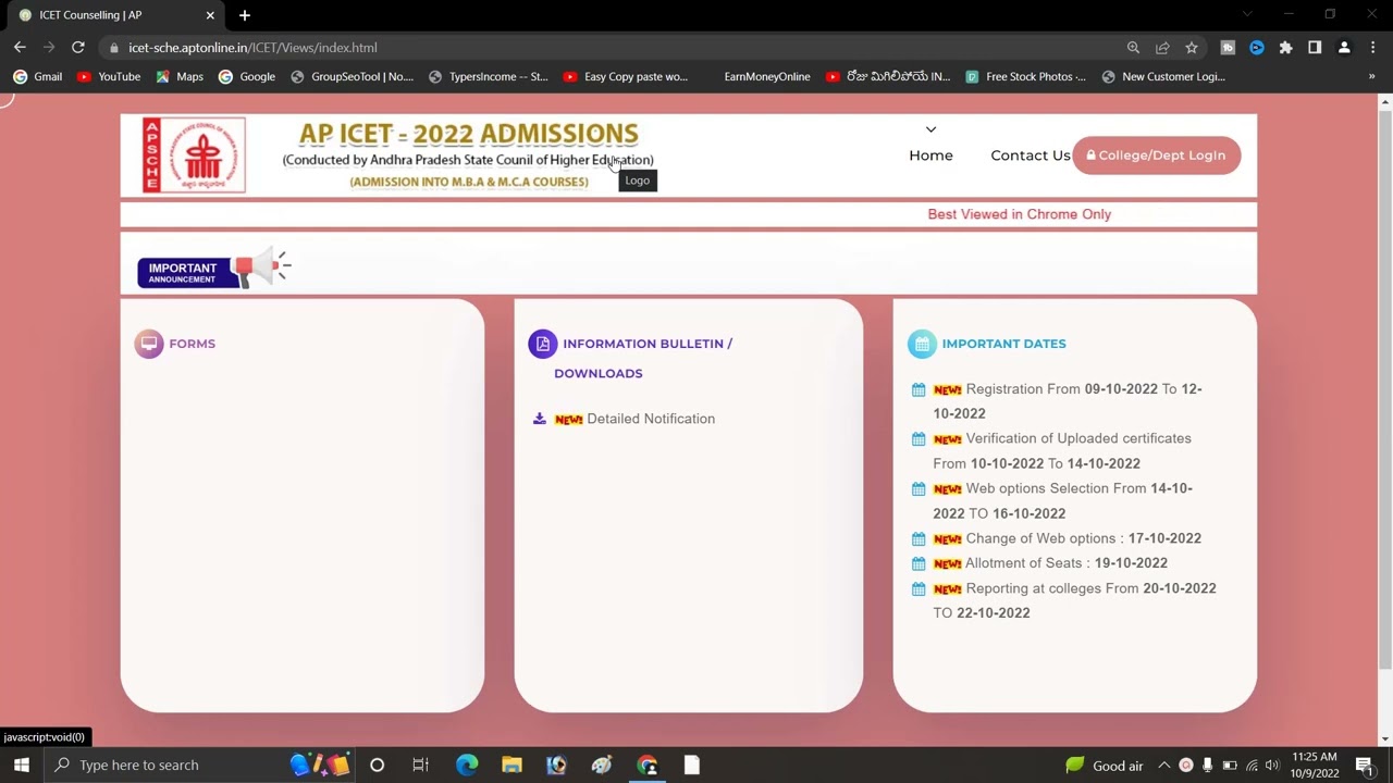 ap icet 2022 counselling dates | AP ICET COUNSELLING PROCESS STEP BY STEP PROCESS