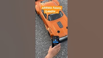 Arrma Felony Speedrun 124MPH🔥 first day of 2025 👍