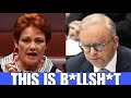 1 MIN AGO! Anthony Albanese TERRIFIED After Pauline Hanson THREATENS Him With FINAL WARNING