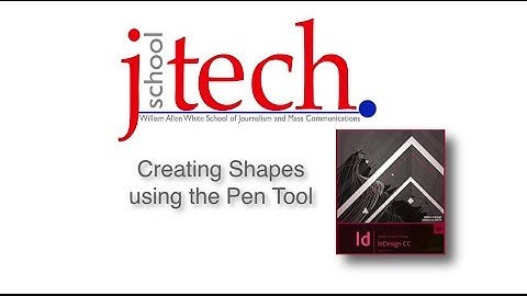 Creating Shapes in InDesign using the Pen tool