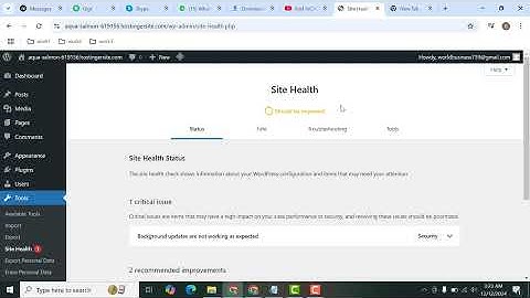 How to check wordpress website health and detect issues