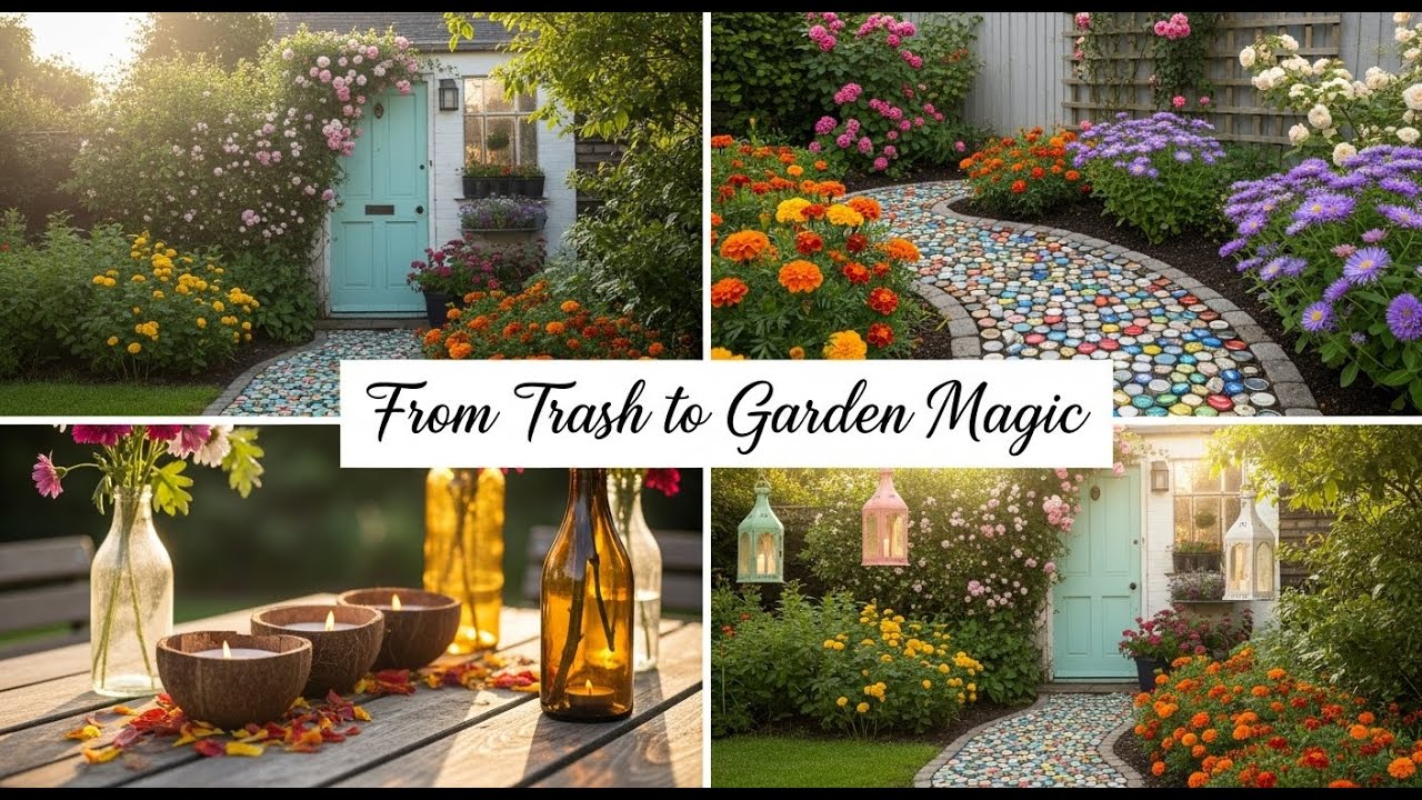Upcycled Garden IdeasTransform Trash Into Timeless Backyard Beauty That Inspires and Blooms Again!