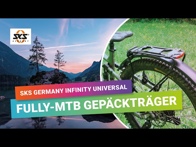 Einen Gepäckträger an einem Fully-MTB nachrüsten: Der SKS Germany Infinity  Universal Gepäckträger 
