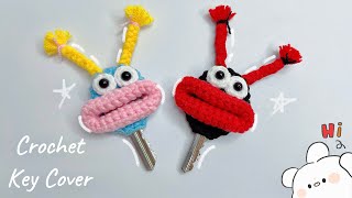 How To Crochet Key Cover ♡ | Key Case Amigurumi | Móc Bọc Chìa Khoá