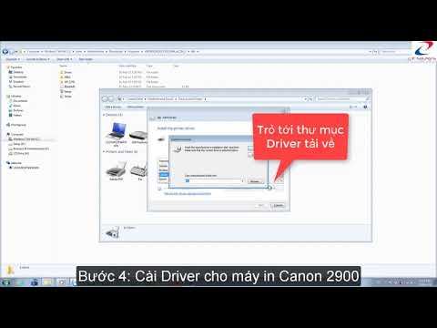 HƯỚNG DẪN CÁCH CÀI ĐẶT DRIVER MÁY IN CANON LBP 2900 CHO WINDOWS 7 64BIT