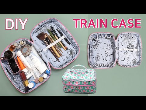 DIY Train Case/Travel Cosmetic Pouch Tutorial/여행용 화장품케이스 만들기/Reise-Kosmetiktasche Tutorial