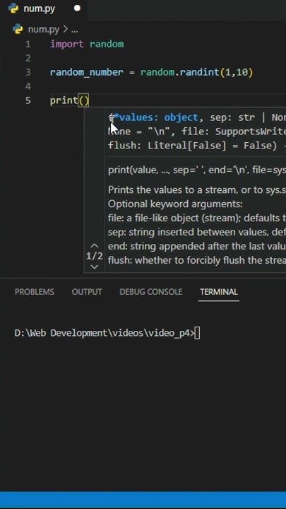 how to create random number in python #shorts - YouTube