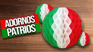 👉 ADORNOS para el 15 DE SEPTIEMBRE || Fiestas Patrias || IDEAS TRICOLOR Nido de abejas | HaunterMake