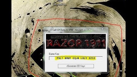 1,000,000 Key codes for COD4 ( RAZOR 1911 Key code generator Free Download )
