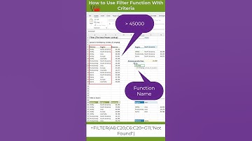 FILTER FUNCTION WITH CRITERIA IN XL #excel #exceltips  #exceltricks #exceltutorial  #microsoftexcel