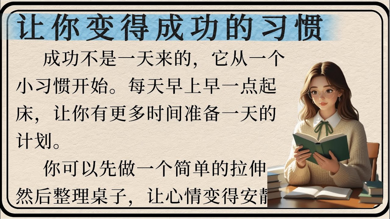 Привычки, которые приведут вас к успеху⭐ | Привычки, которые приведут вас к успеху | Учите китайс...