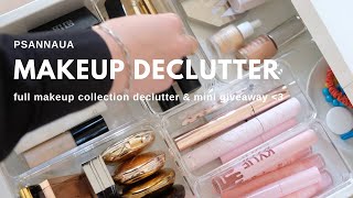 Let's declutter my small ish makeup collection | minimalism series | a little present for you