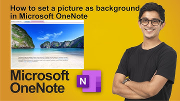 How to set a picture as a background in Microsoft OneNote | Background | Change OneNote Background