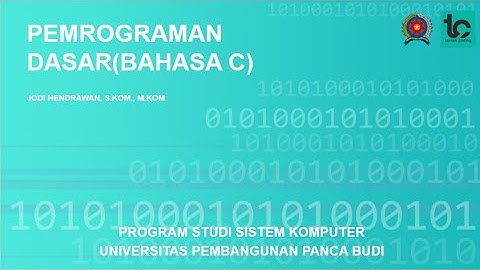 Pengenalan Tipe Data, Konstanta dan variabel pada Pemrograman C