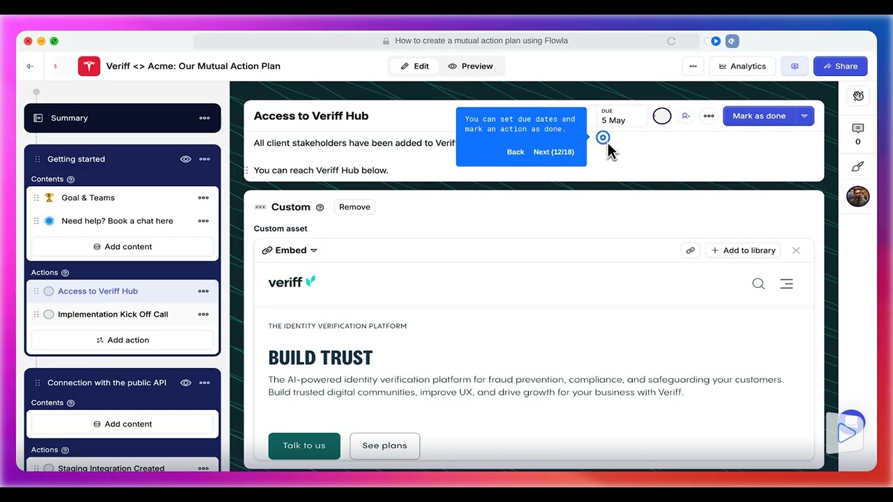 How to Create a Mutual Action Plan Using Flowla