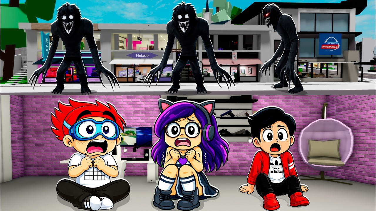 CONSTRUIMOS una BASE SEGURA para ESCONDERNOS de LAS ANOMALIAS en Brookhaven Roblox