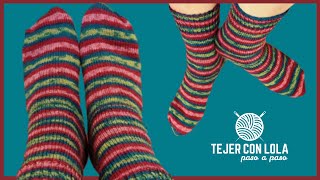 La Forma más Antigua de Tejer CALCETINES🧦| Fácil y Rápido