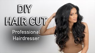 Long Layer Haircut At Home Like a Professional Hairdresser - TUTORIAL | ARIBA PERVAIZ