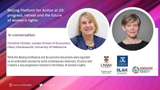 Beijing Platform for Action at 25 - Christine Chinkin in conversation with Hilary Charlesworth