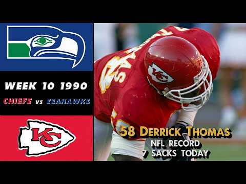 1990 Chiefs vs Seahawks - Week 10 - Full Game - Derrick Thomas NFL sack record