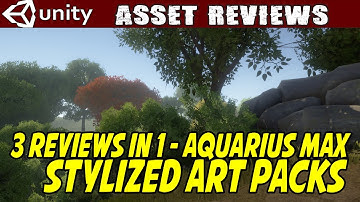 Unity Asset Review - Aquarius Max Stylized Trees + Foliage - Poly Caves & Poly Rocks